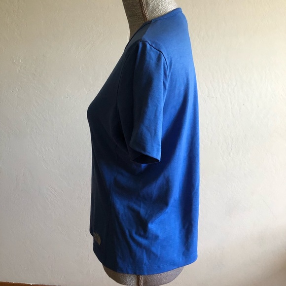 The North Face Crew Neck Short Sleeve Blue Top - Picture 2 of 4